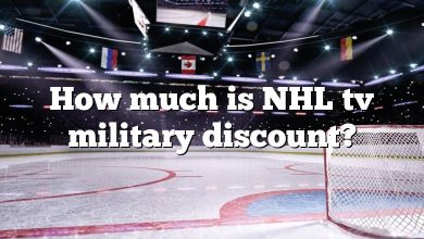 How much is NHL tv military discount?