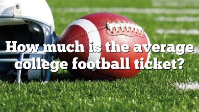 How much is the average college football ticket?