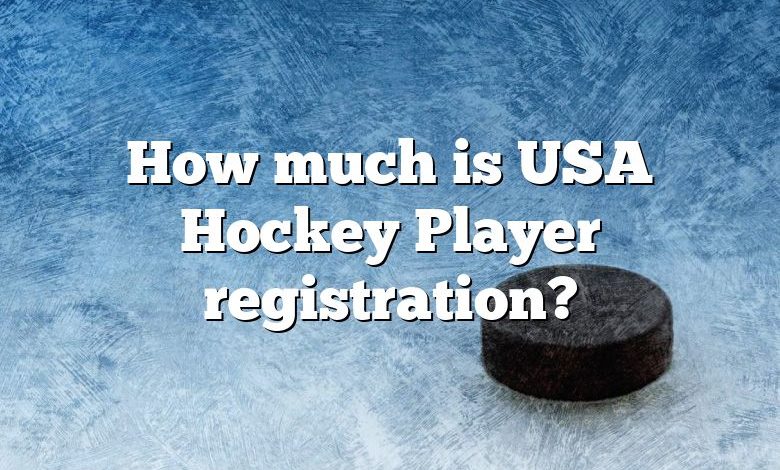How much is USA Hockey Player registration?