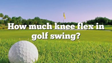How much knee flex in golf swing?