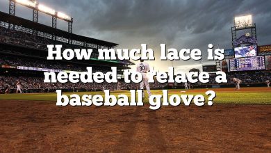 How much lace is needed to relace a baseball glove?