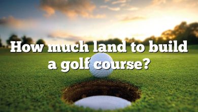 How much land to build a golf course?