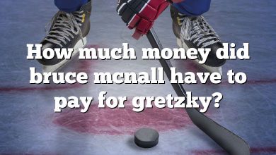 How much money did bruce mcnall have to pay for gretzky?