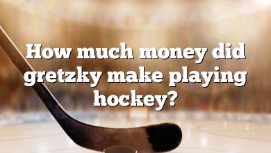 How much money did gretzky make playing hockey?