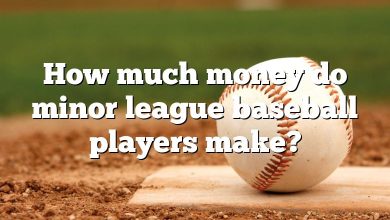 How much money do minor league baseball players make?