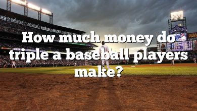 How much money do triple a baseball players make?