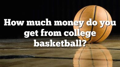 How much money do you get from college basketball?