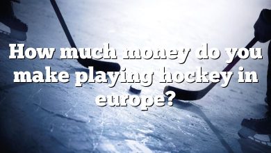 How much money do you make playing hockey in europe?