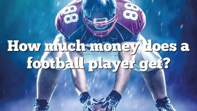 How much money does a football player get?