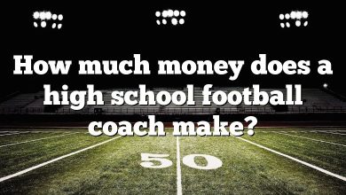 How much money does a high school football coach make?