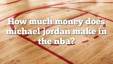 How much money does michael jordan make in the nba?