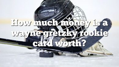 How much money is a wayne gretzky rookie card worth?