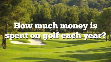 How much money is spent on golf each year?