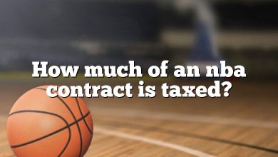 How much of an nba contract is taxed?