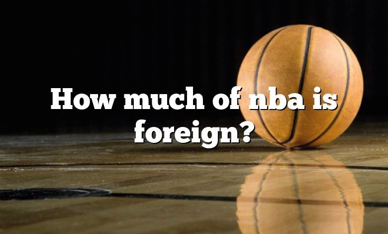 How much of nba is foreign?