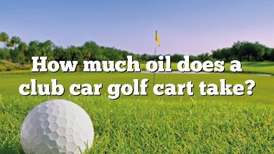 How much oil does a club car golf cart take?