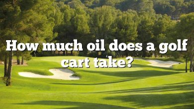 How much oil does a golf cart take?