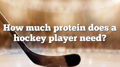 How much protein does a hockey player need?