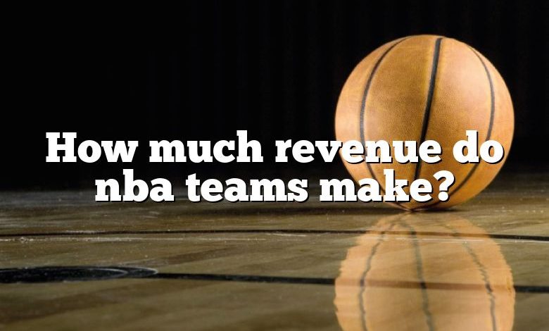 How much revenue do nba teams make?