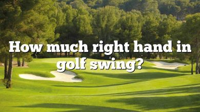 How much right hand in golf swing?