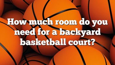 How much room do you need for a backyard basketball court?