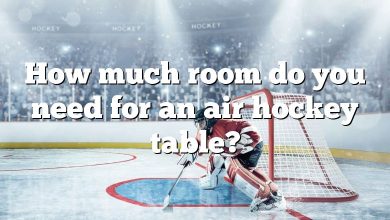 How much room do you need for an air hockey table?