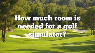 How much room is needed for a golf simulator?