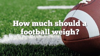 How much should a football weigh?