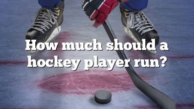 How much should a hockey player run?