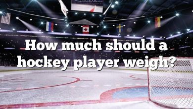 How much should a hockey player weigh?