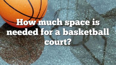 How much space is needed for a basketball court?