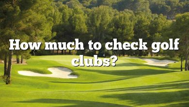 How much to check golf clubs?