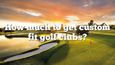 How much to get custom fit golf clubs?