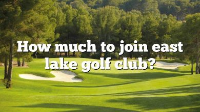 How much to join east lake golf club?