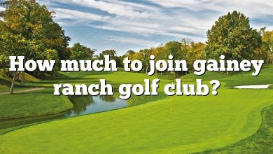 How much to join gainey ranch golf club?