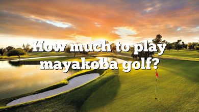 How much to play mayakoba golf?