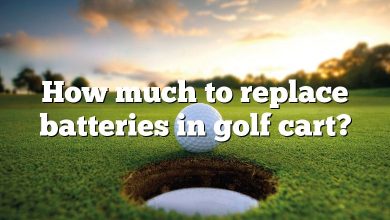 How much to replace batteries in golf cart?