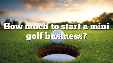 How much to start a mini golf business?