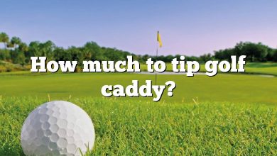 How much to tip golf caddy?