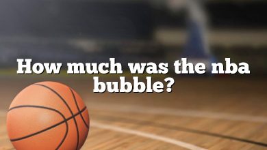 How much was the nba bubble?
