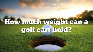 How much weight can a golf cart hold?