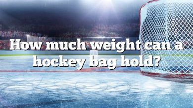 How much weight can a hockey bag hold?