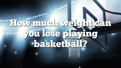 How much weight can you lose playing basketball?