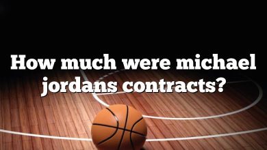 How much were michael jordans contracts?