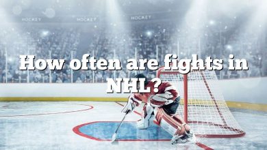 How often are fights in NHL?