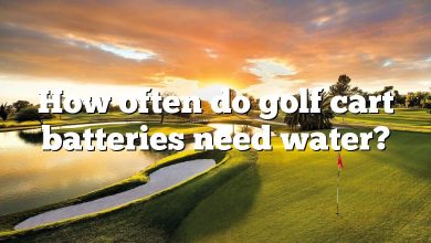 How often do golf cart batteries need water?