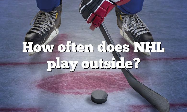 How often does NHL play outside?