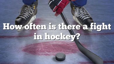 How often is there a fight in hockey?