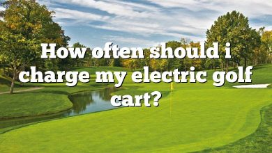 How often should i charge my electric golf cart?