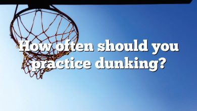 How often should you practice dunking?